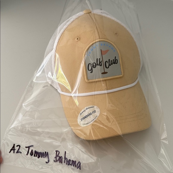 🆕Tommy Bahama Golf Club‎ Trucker Hat Beige Mesh Back Standard Fit - Picture 7 of 7